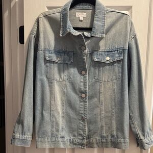 Mud Pie Light Wash Denim Jean Jacket